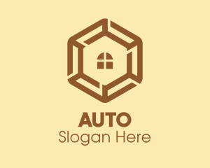 Brown Hexagon Home Realty Logo