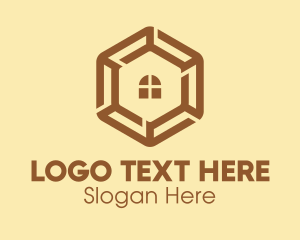 Brown Hexagon Home Realty Logo