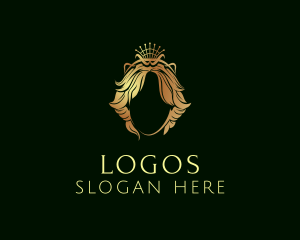 Female - Golden Pageant Salon logo design