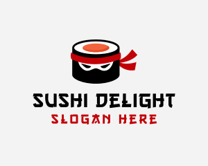 Sushi - Ninja Japanese Sushi logo design