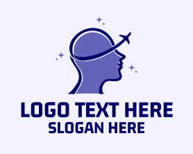 Travel - Mind Travel Head logo design