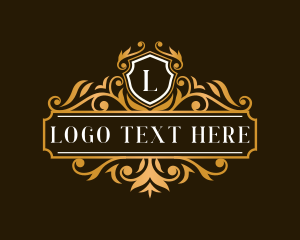 Luxe - Deluxe Shield Ornament logo design