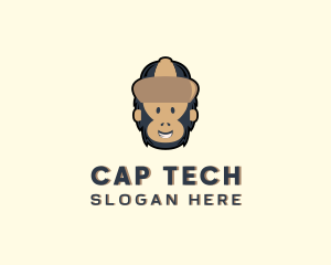Cap - Primate Monkey Cap logo design