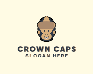 Primate Monkey Cap logo design