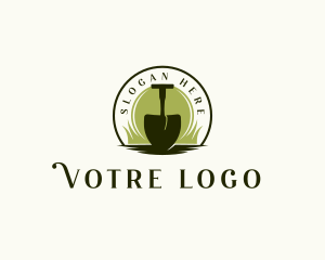 Agriculture - Gardening Shovel Spade logo design