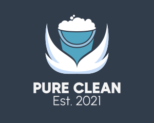 Cleaning Wash Bucket  logo design