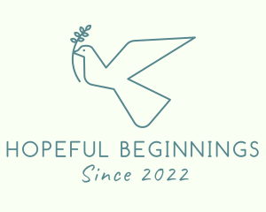 Hope - Dove Peace Bird logo design