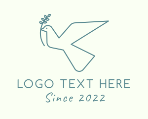 Messenger - Dove Peace Bird logo design