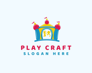 Children Playful Castle logo design