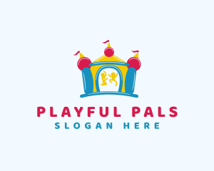 Children Playful Castle logo design