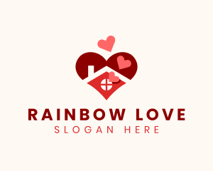 Orphanage House Heart logo design