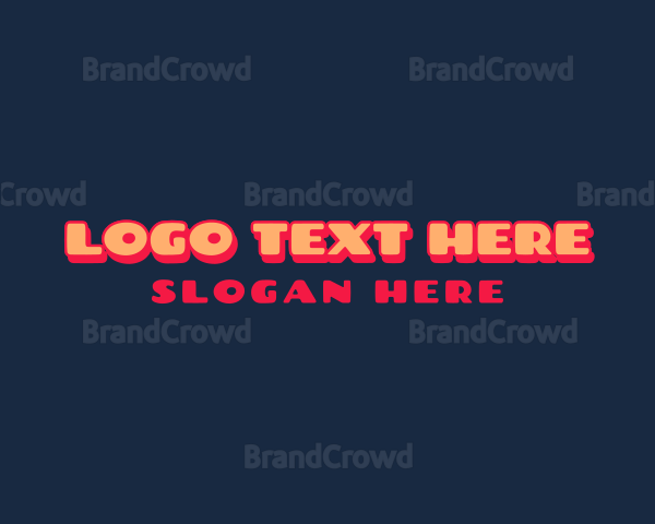 Retro Comic Brand Font Logo