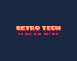 Retro Comic Brand Font logo design