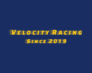 Fast Racing Wordmark logo design