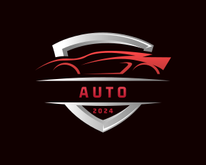 Racing - Racing Car Shield logo design