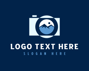 Cameraman - Mountain Scenery Photography logo design