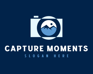 Photojournalist - Mountain Scenery Photography logo design
