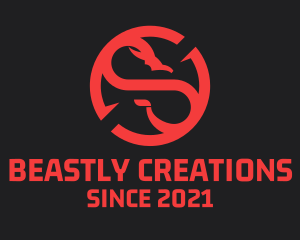 Creature - Mythical Dragon Creature logo design