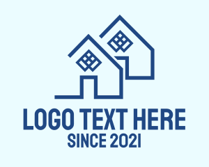 Builder - Blue House Listing logo design