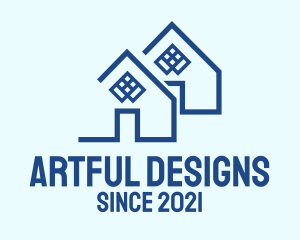 Blue House Listing  logo design