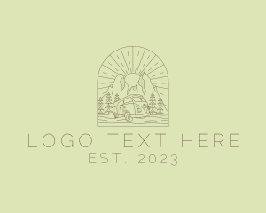 Forest Camper Van logo design