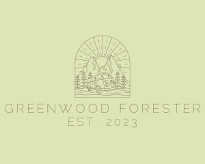 Forest Camper Van logo design