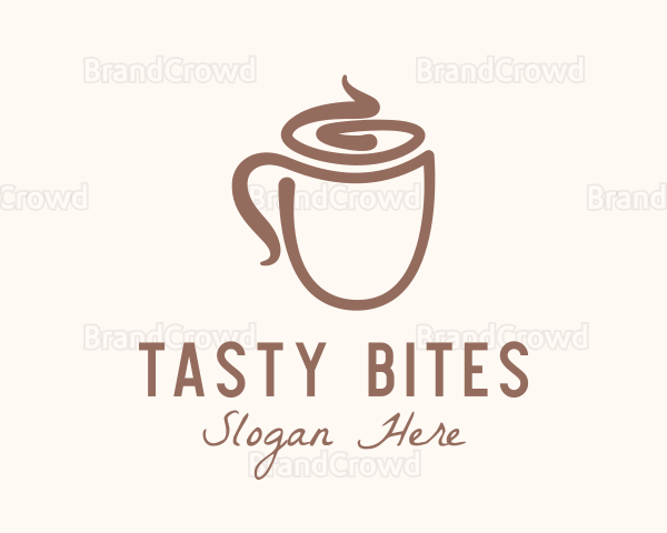 Latte Coffee Cup Logo
