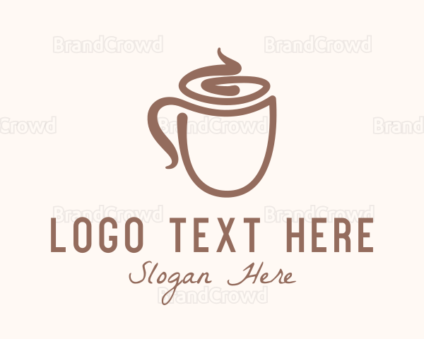 Latte Coffee Cup Logo