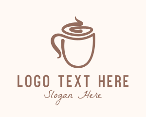 Espresso - Latte Coffee Cup logo design