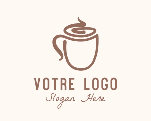 Espresso - Latte Coffee Cup logo design