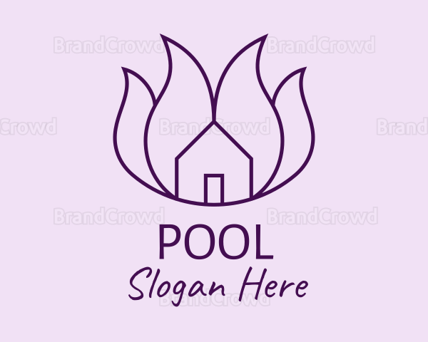 Purple Flower House Logo