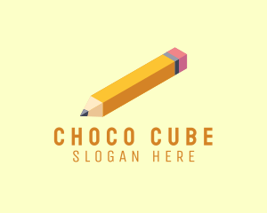 Writing Pencil Isometric Logo