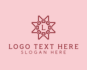 Fashion Designer - Decorative Flower Star logo design