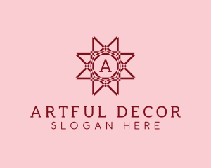 Decorative Flower Star logo design