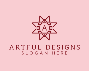 Decorative Flower Star logo design