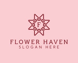 Decorative Flower Star logo design