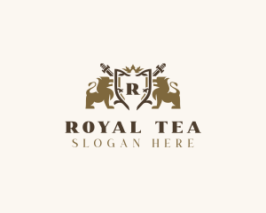 Royal Sword Crest Lion   logo design