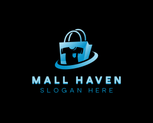 Shirt Apparel Shopping Bag logo design