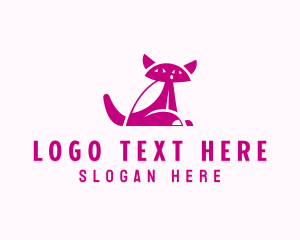 Siamese - Cat Kitten Pet Veterinary logo design