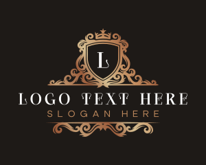 Sophisticated - Classic Shield Crown logo design