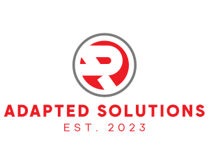 Modified - Red Circle Bold R logo design