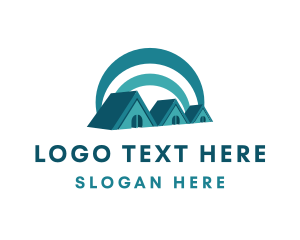 Village - House Roof Architecture logo design