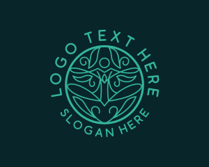 Leaf - Yoga Wellness Therapy logo design