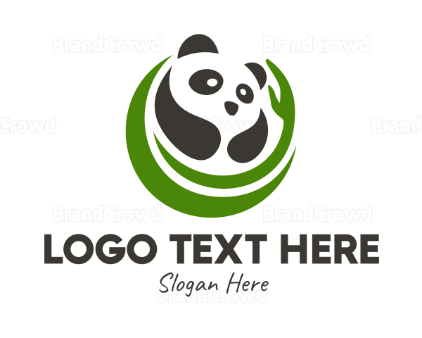 Nature Panda Bear Logo