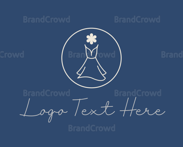 Minimalist Elegant Dress Logo