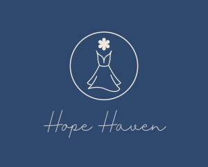 Minimalist Elegant Dress Logo