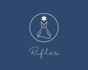 Clothing Line - Minimalist Elegant Dress logo design