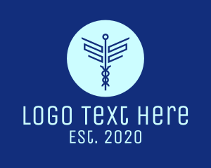 Physician - Blue Medical Symbol logo design