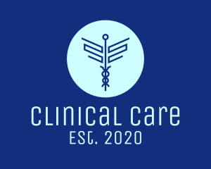 Blue Medical Symbol logo design