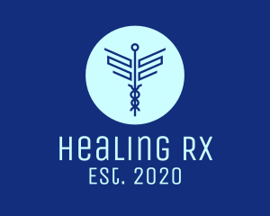 Prescription - Blue Medical Symbol logo design